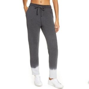 NWT Zella Zip Dye Grey High Rise Sweatpants Medium